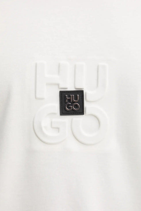 Hugo Boss tshirt for man טישרט אוברסייז של הוגו לגבר בצבע לבן